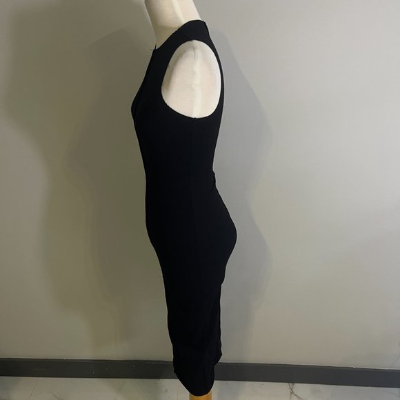 NWOT NAKED WARDROBE All Snatched Up Sleeveless Body-Con Dress in Black (M) - Picture 5 of 10